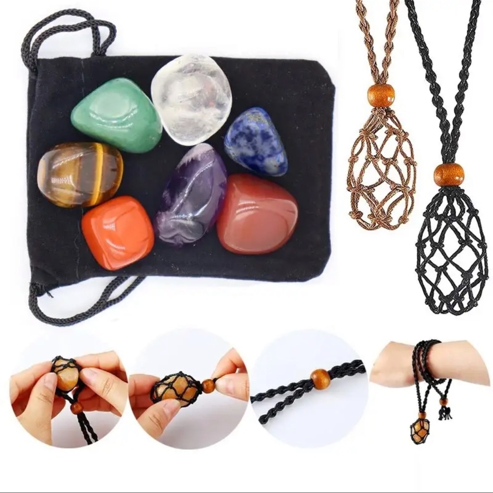 $5 NATURAL STONE SET. NEW. $5 WHEN BUNDLED WITH 3 OR MORE ITEMS